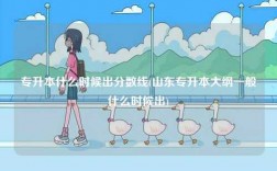 專升本什么時(shí)候出分?jǐn)?shù)線(山東專升本大綱一般什么時(shí)候出)