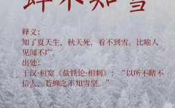 蟬不知雪是什么意思_近義詞_來(lái)源