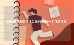 師長相當于地方什么級別(師長一個月退休金)