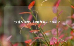 快速又簡單，如何辦電工上崗證？
