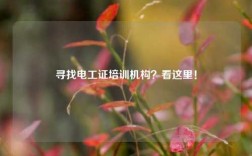 尋找電工證培訓機構？看這里！