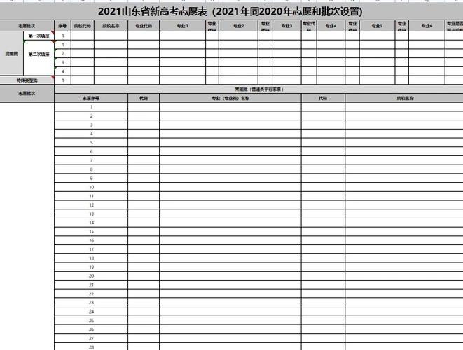 山東省96個(gè)志愿填報(bào)樣圖-圖1