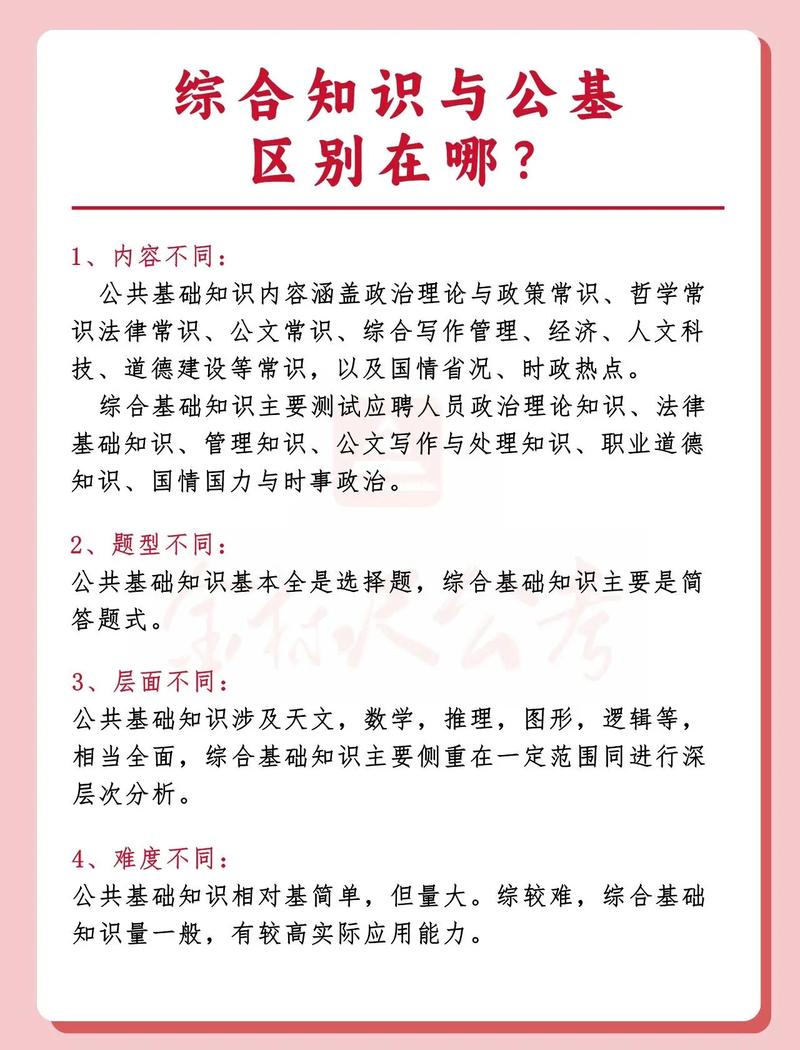 綜合知識和公共基礎(chǔ)知識一樣嗎-圖1