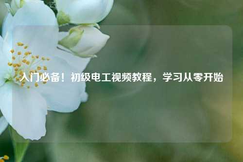 入門必備！初級電工視頻教程，學習從零開始-圖1