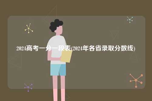2024高考一分一段表(2024年各省錄取分?jǐn)?shù)線)-圖1